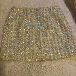 Gianni bini size 4 mini tan skirt